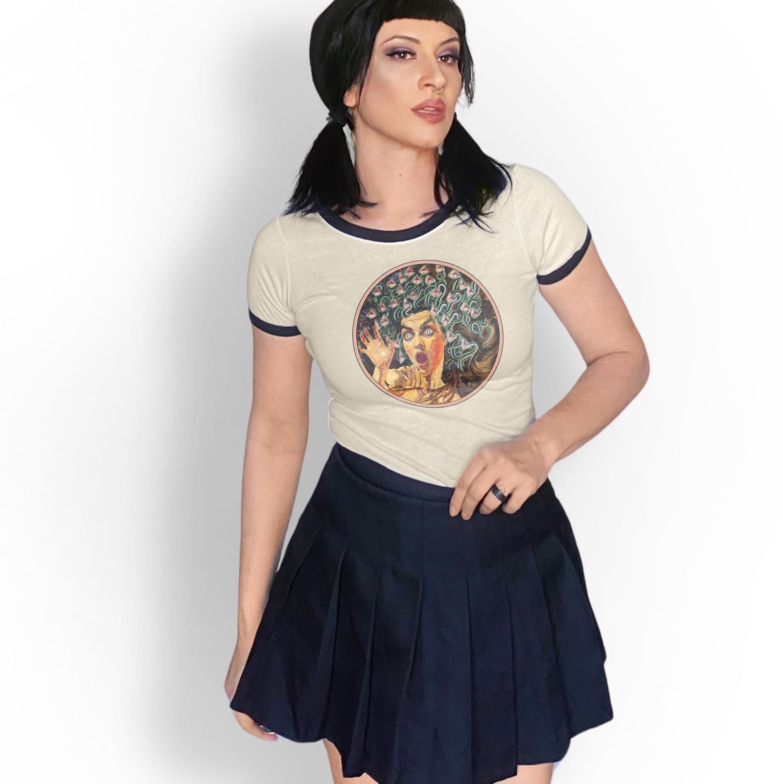 Greek Mythology Medusa Graphic T-Shirt-ESPI LANE