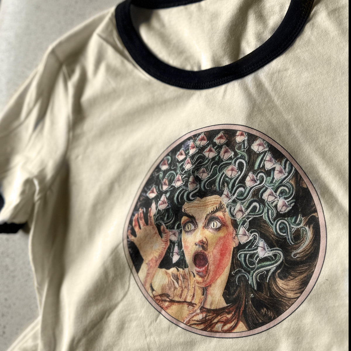 Greek Mythology Medusa Graphic T-Shirt-ESPI LANE