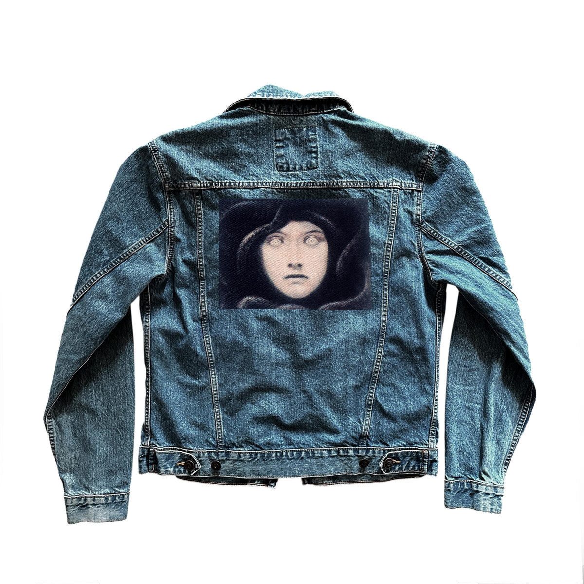 Greek Mythology Medusa Head Handmade Large Sew on Fabric Patch-ESPI LANE