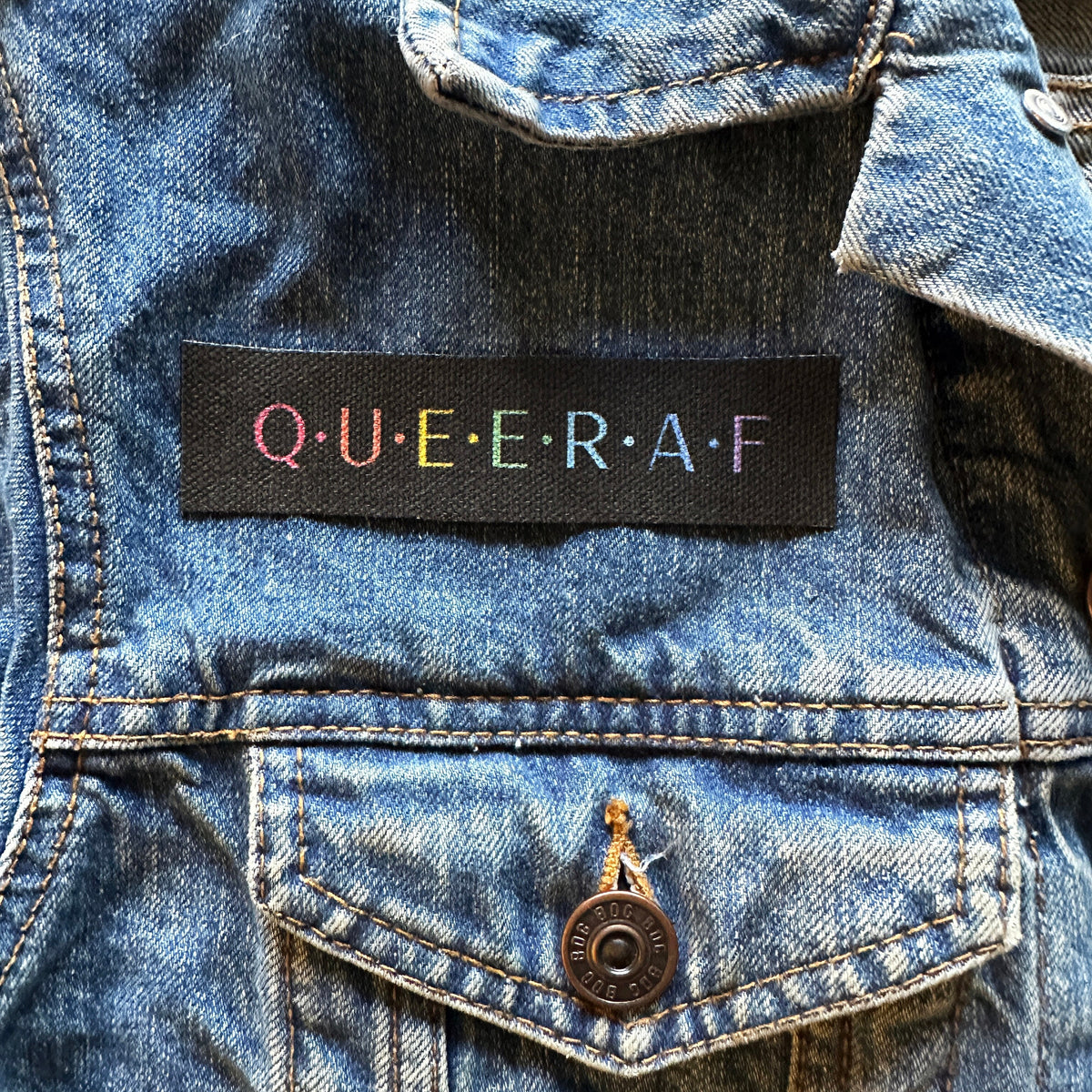 Queer AF Cotton Sew-On Patch