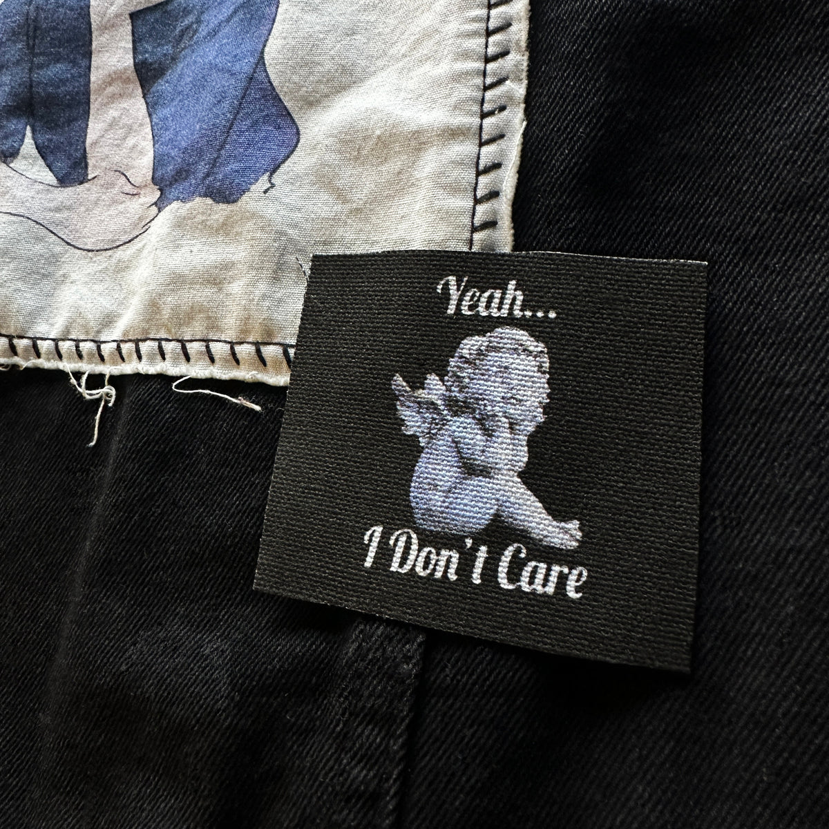 Yeah, I Don&#39;t Care Angel Sew On Patch