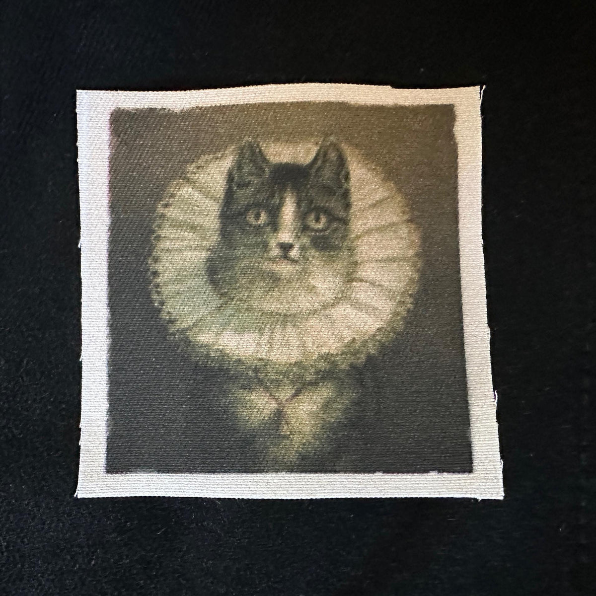 Elizabethian Cat Collar Patch Sew on Fabric Patch