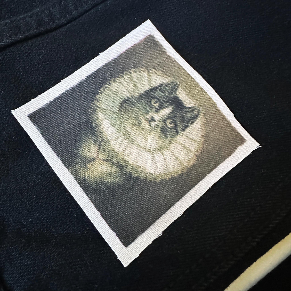 Elizabethian Cat Collar Patch Sew on Fabric Patch