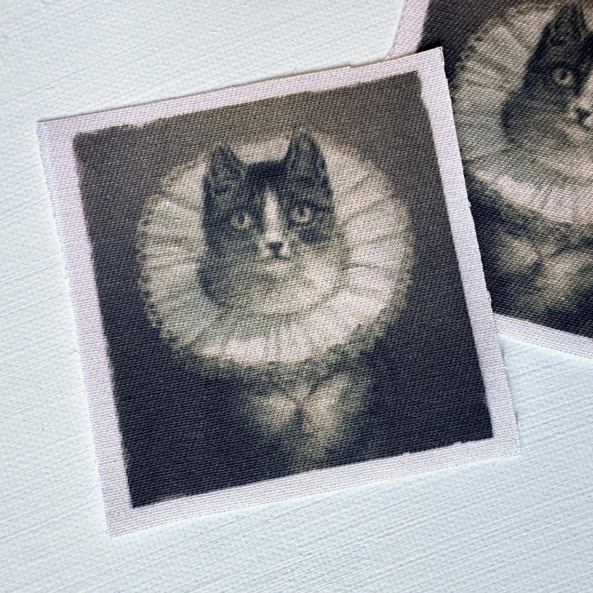 Elizabethian Cat Collar Patch Sew on Fabric Patch