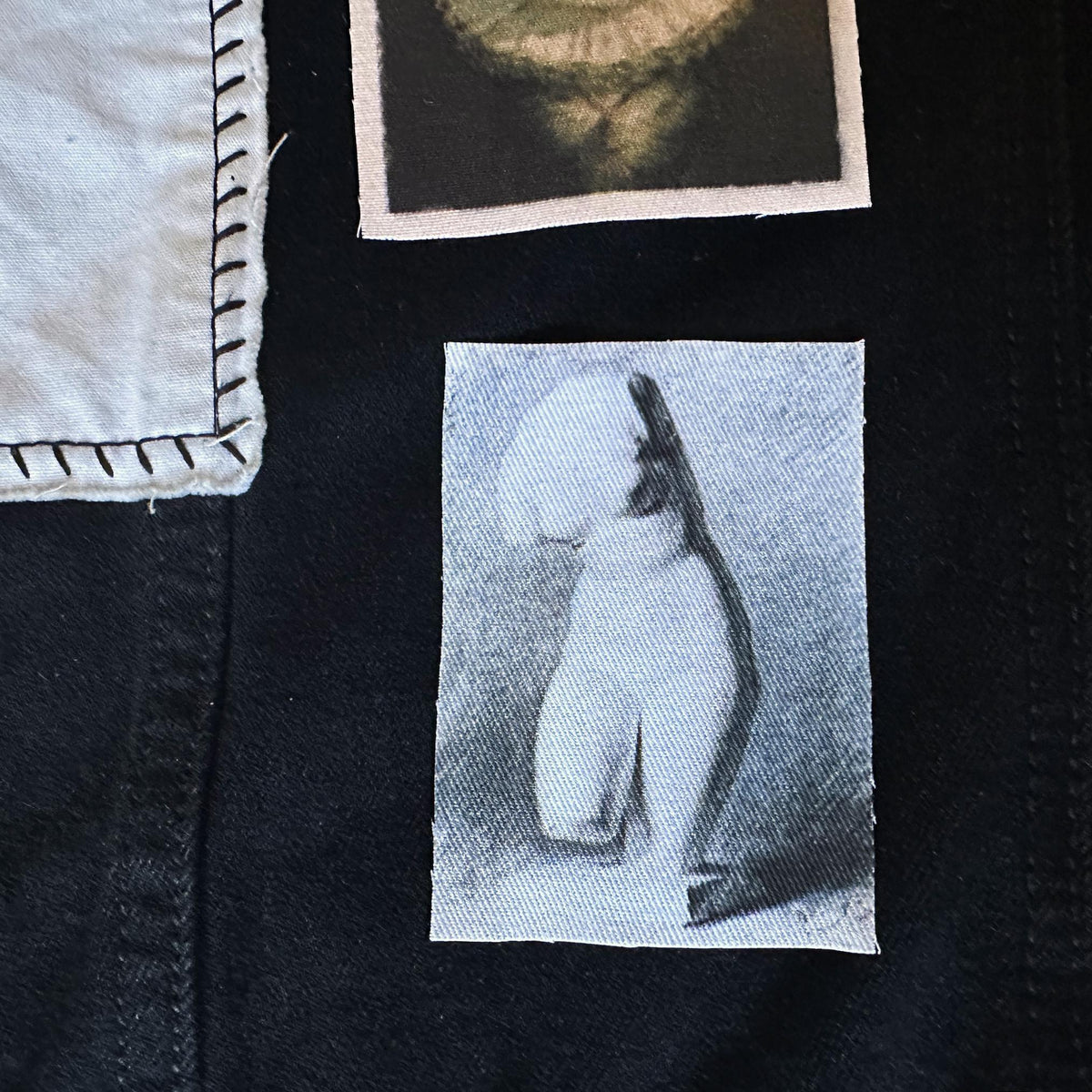 Woman&#39;s Figure Torso Sew On Fabric Patch