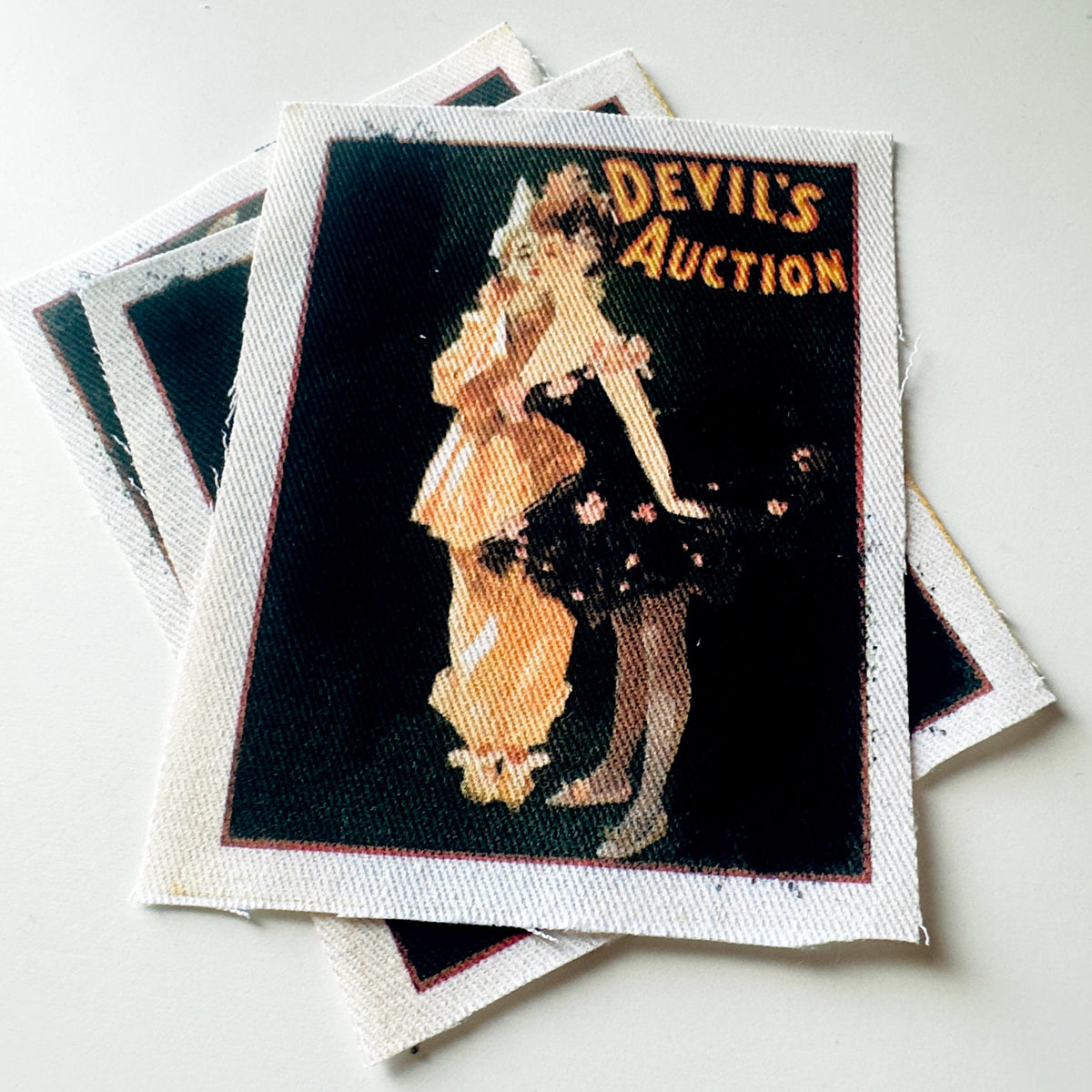 Devils Auction Fabric Sew-On Patch