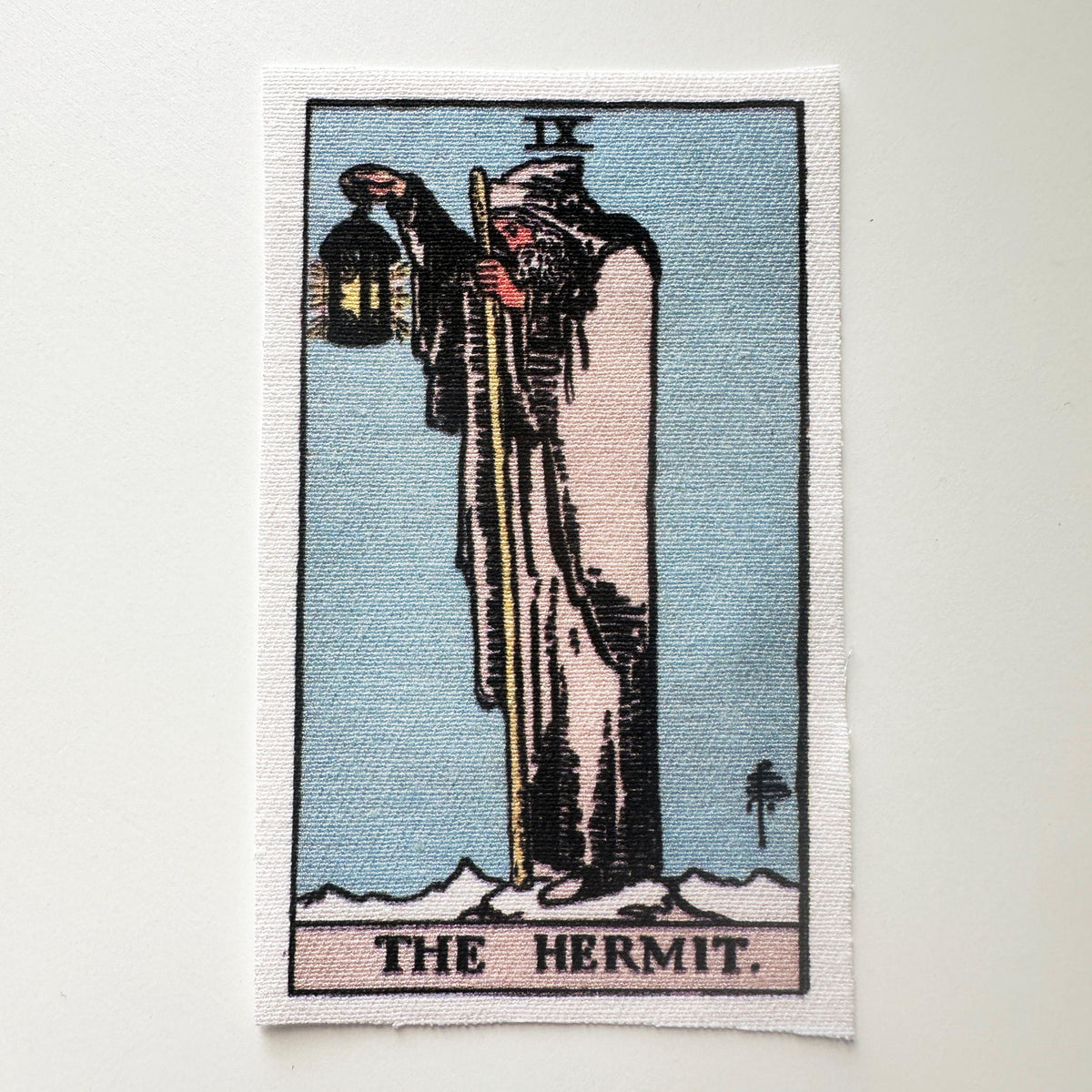 The Hermit Tarot Card Large Jacket Back Patch