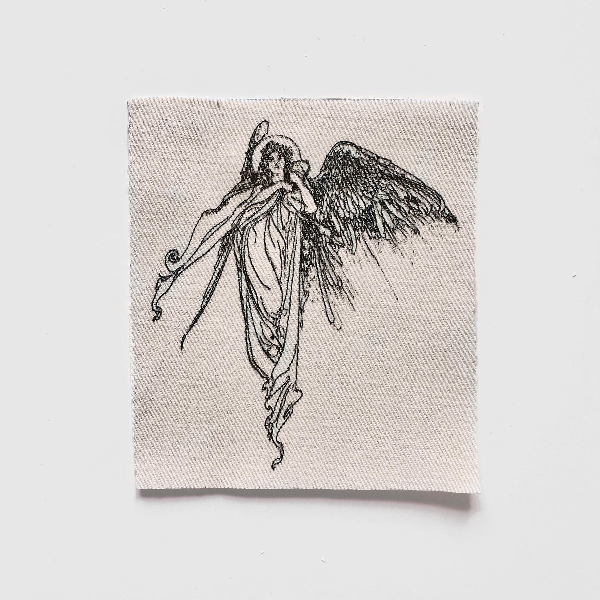Angel and Child Fabric Sew-On Patch