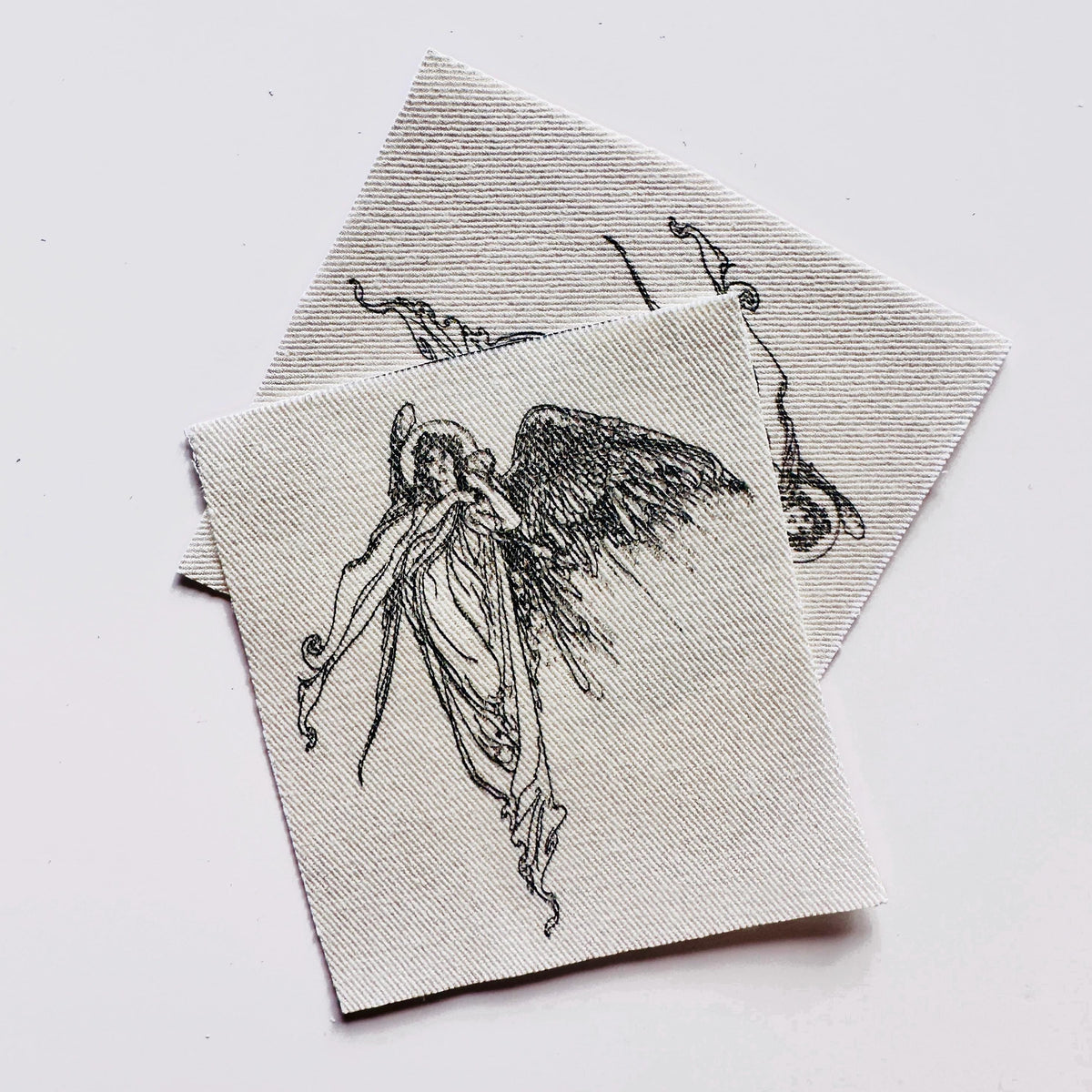 Angel and Child Fabric Sew-On Patch