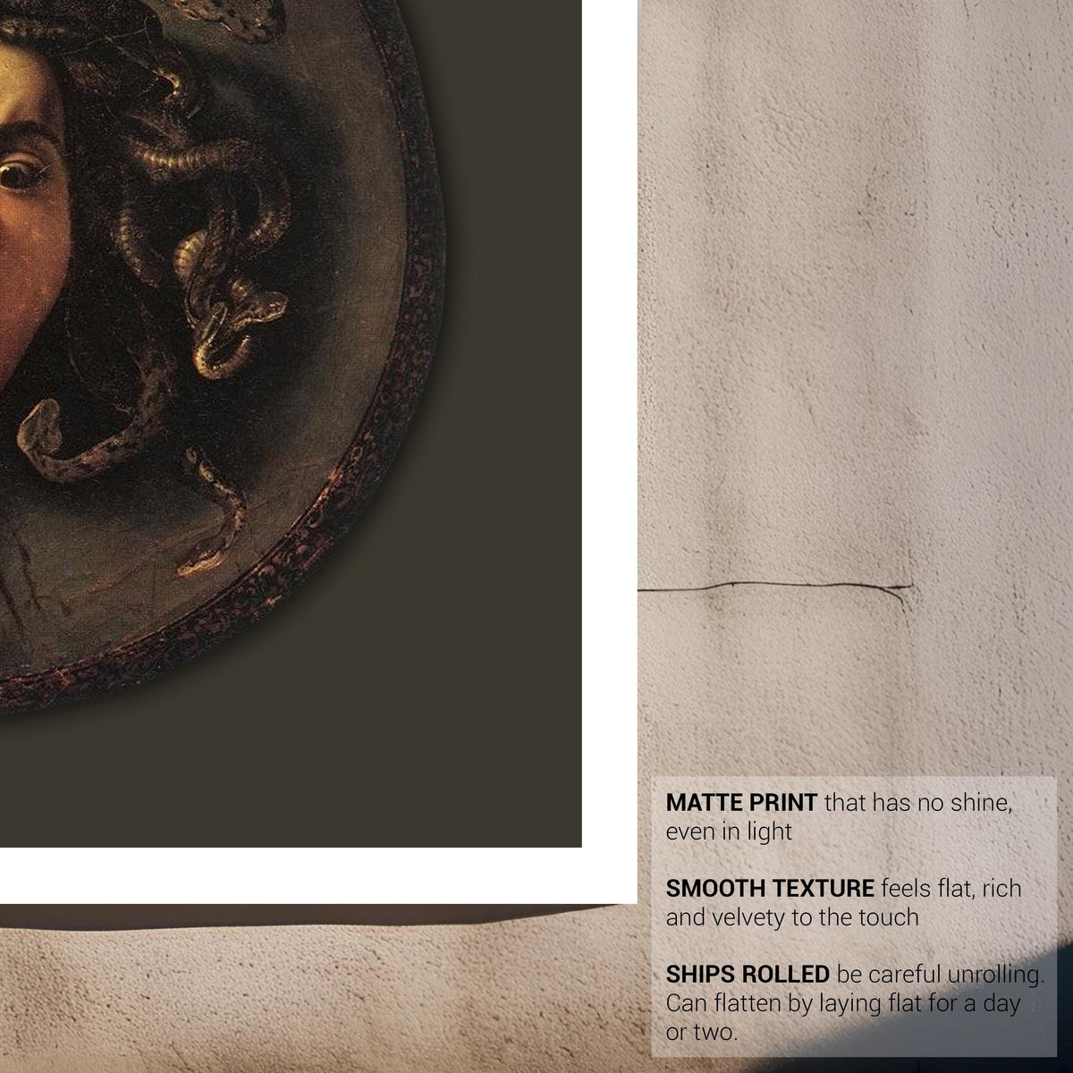 Medusa Fine-Art Historic Print by Carvaggio