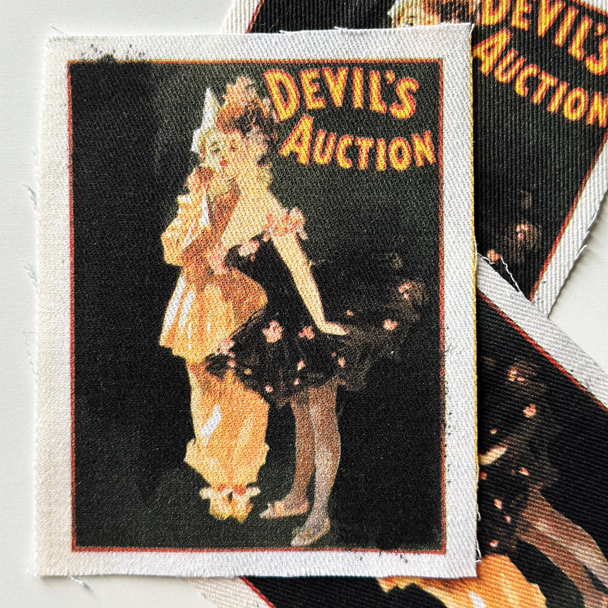 Devils Auction Fabric Sew-On Patch