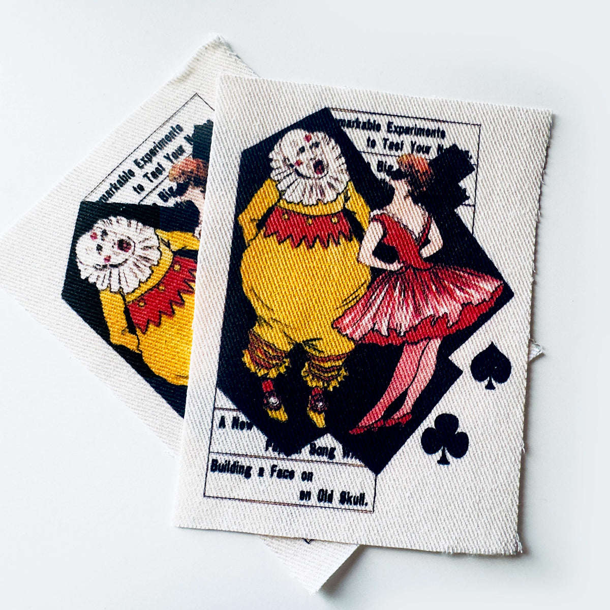 Circus Clown DIY Sew on Fabric Large Size Patch