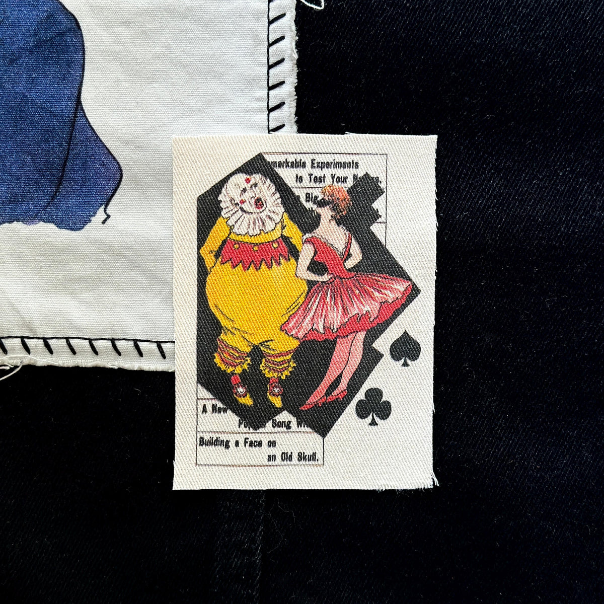 Circus Clown DIY Sew on Fabric Large Size Patch