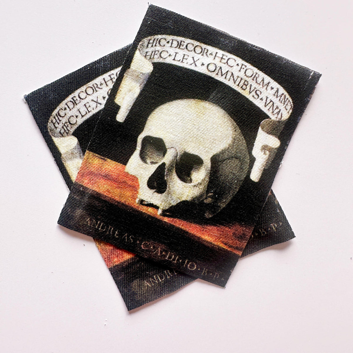 Memento Mori Large Gothic Skull Jacket Patch
