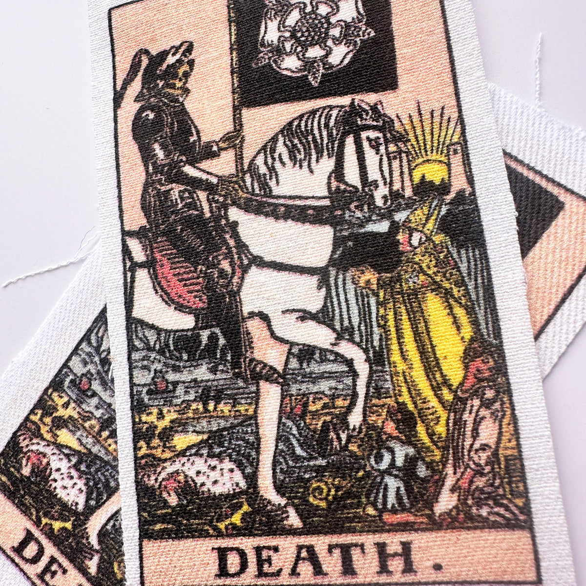 Death Tarot Card Large Sew-On Jacket Back Patch