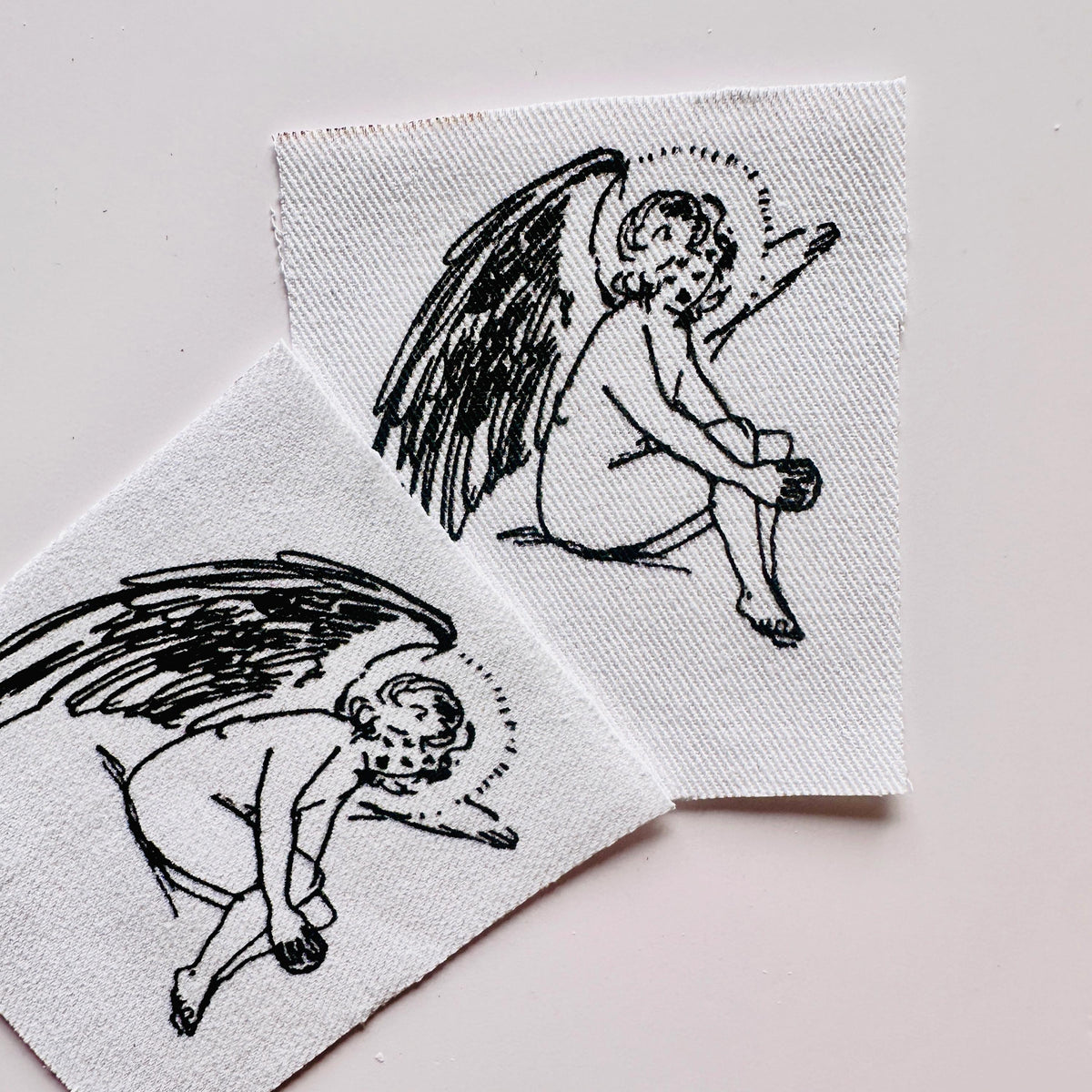 Cute Angel Sew On Cotton Fabric Patch