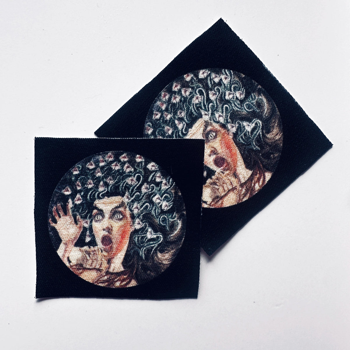 Medusa Sew On Cotton Fabric Patch