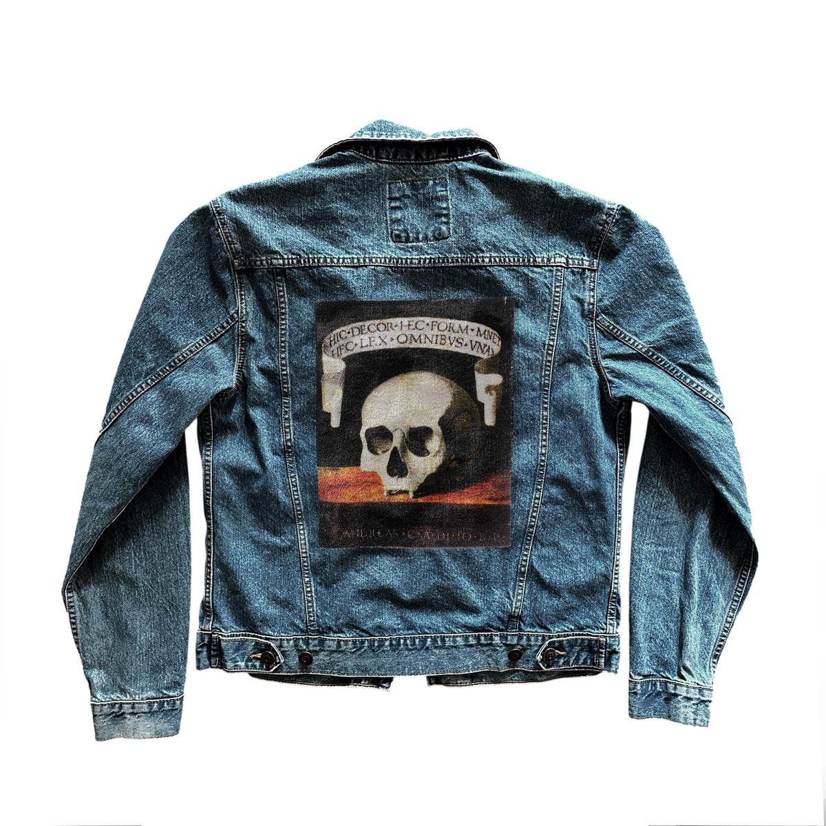 Memento Mori Large Gothic Skull Jacket Patch