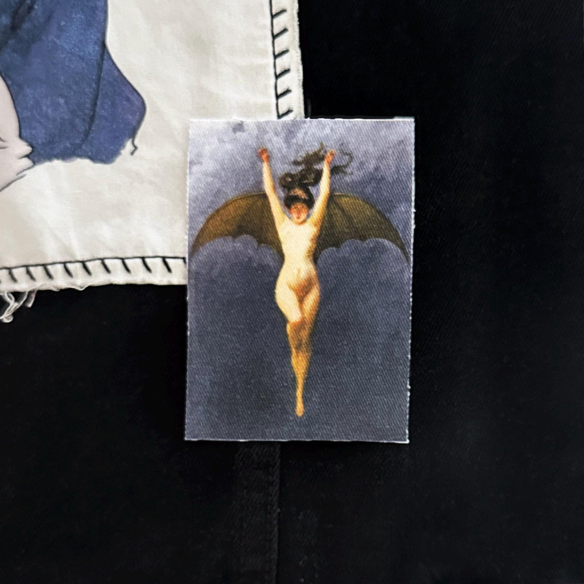 Bat Woman Sew-on Cotton Fabric Patch