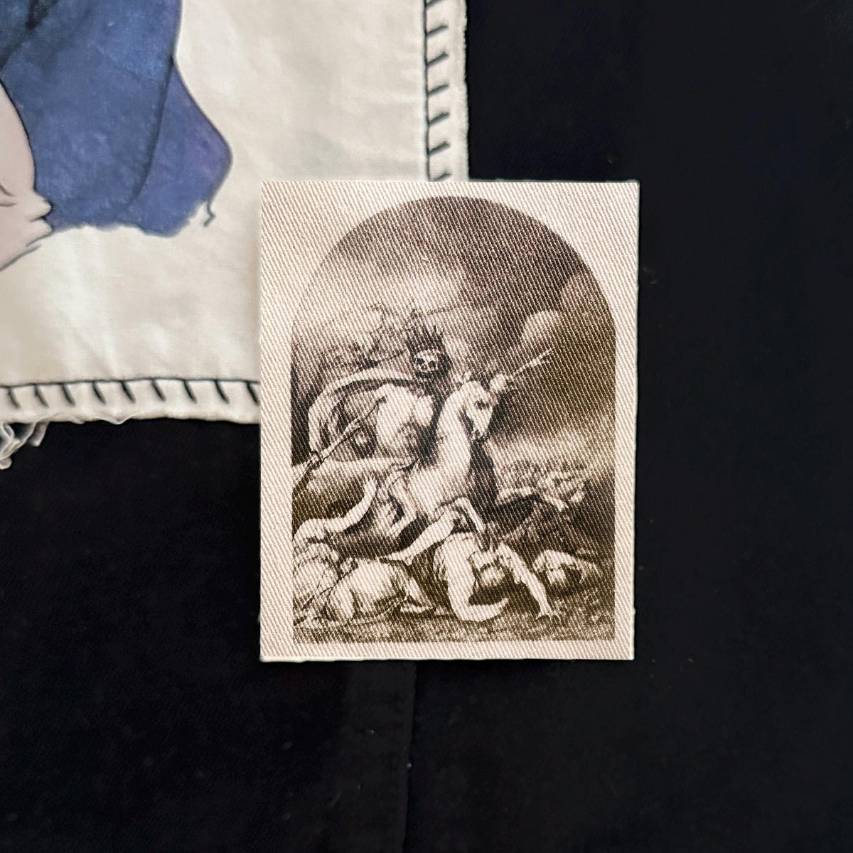 Death on a Pale Horse Cotton Sew On Patch