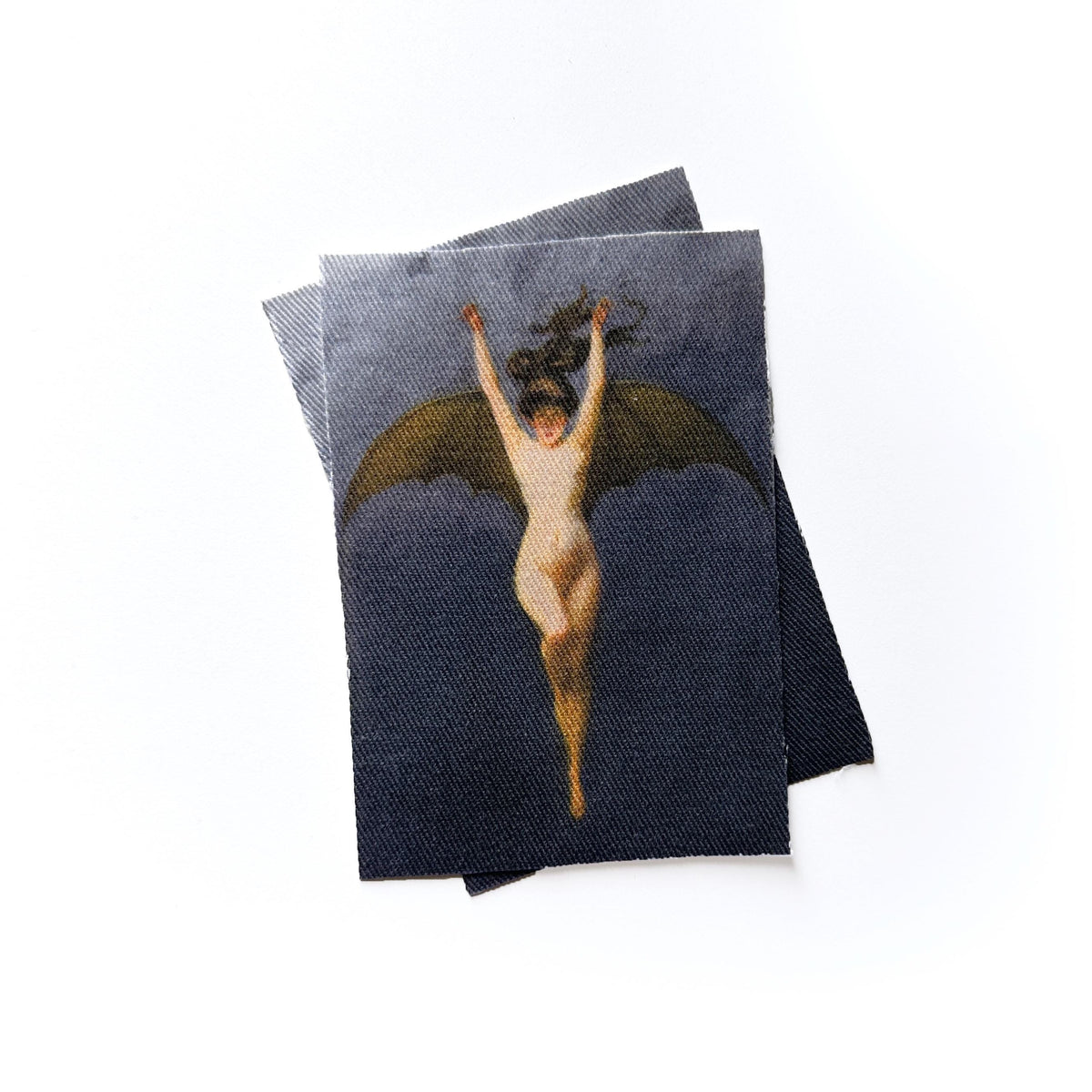 Bat Woman Sew-on Cotton Fabric Patch