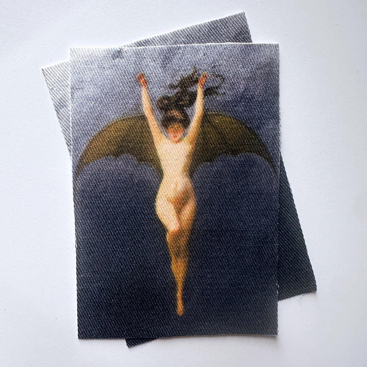 Bat Woman Sew-on Cotton Fabric Patch