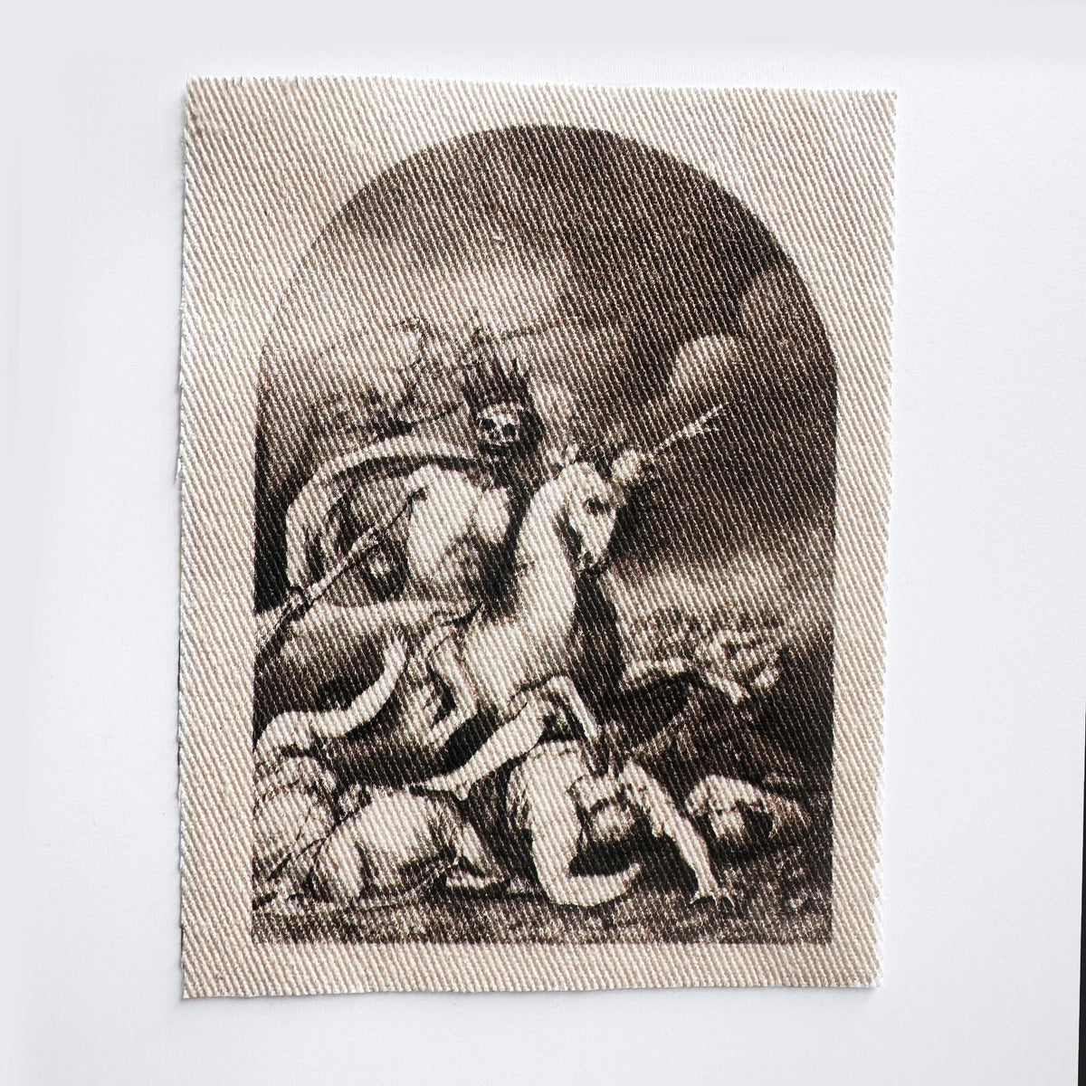 Death on a Pale Horse Cotton Sew On Patch