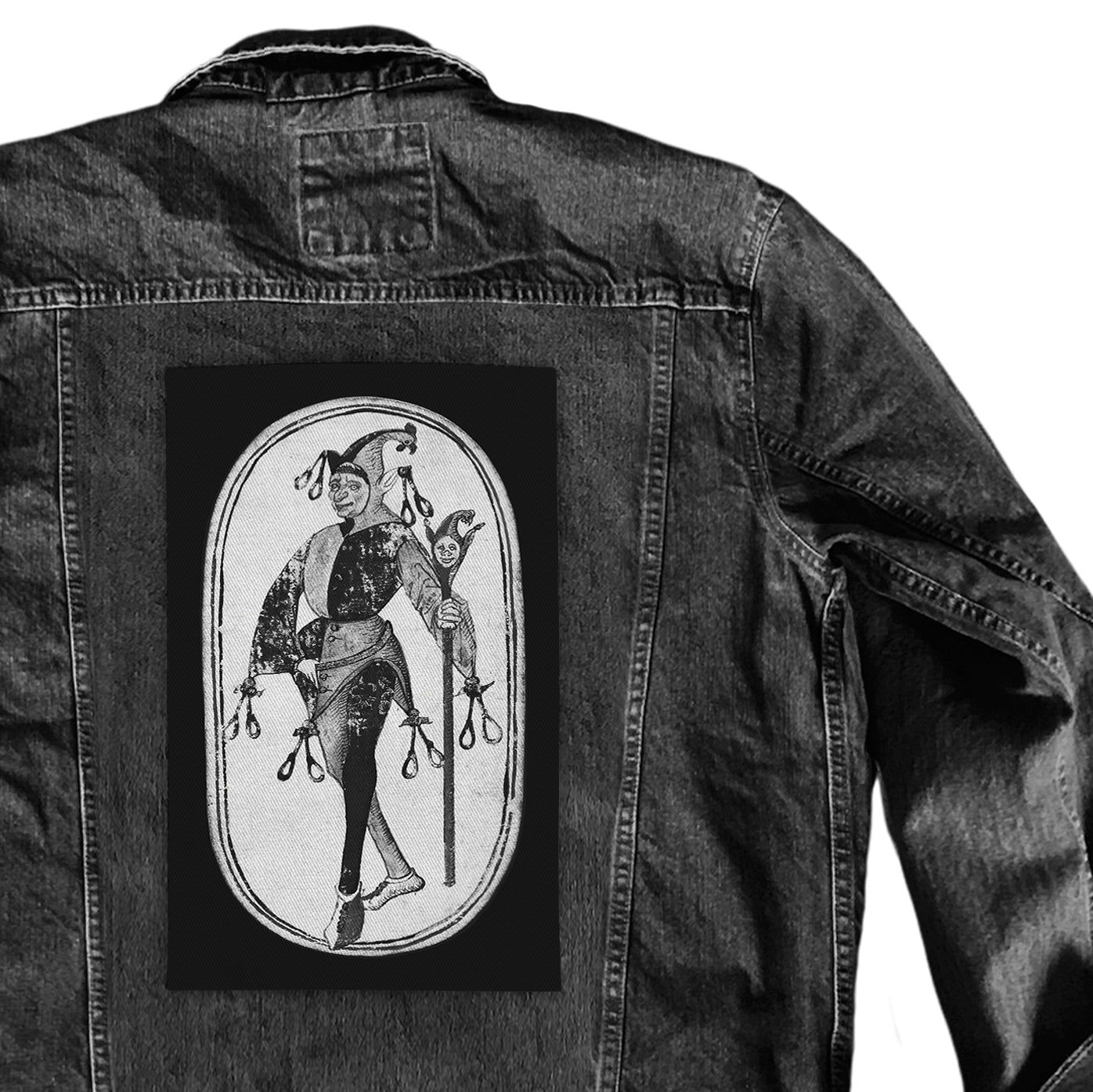 Jester Clown Large Sew-On Jacket Patch-ESPI LANE