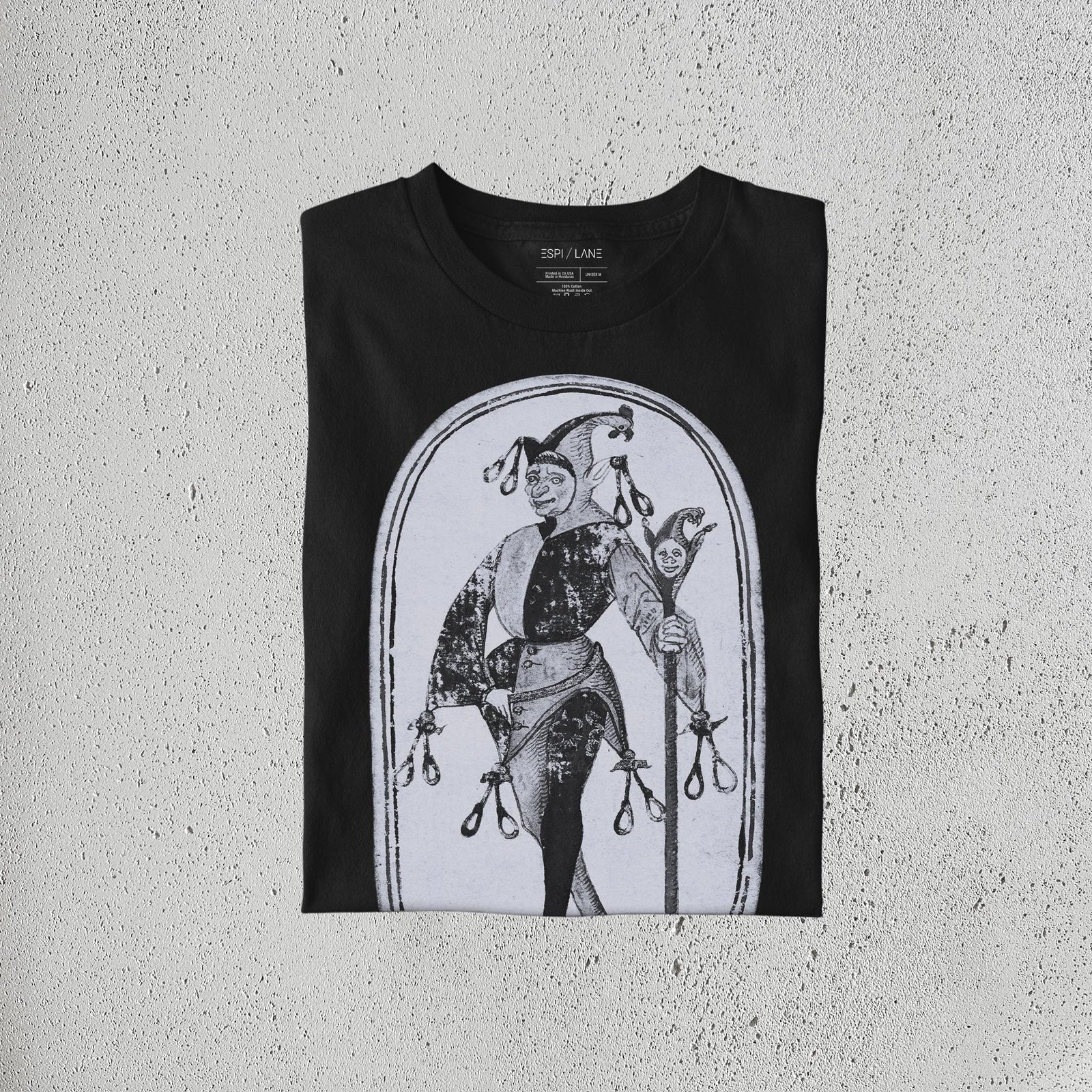 Jester Clown Vintage Style Unisex Graphic Shirt-ESPI LANE