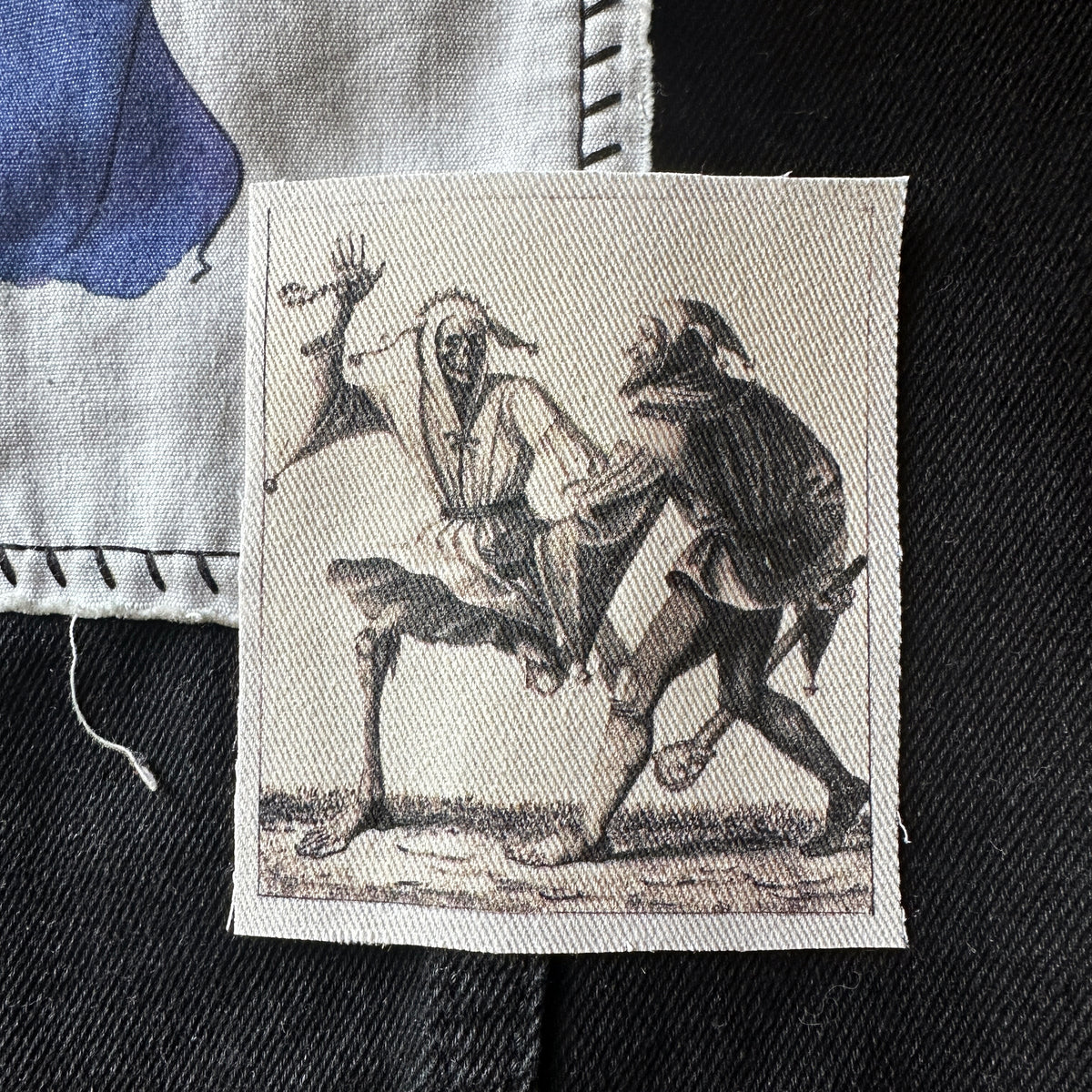 Jester & Death Fabric Sew-On Patch-ESPI LANE