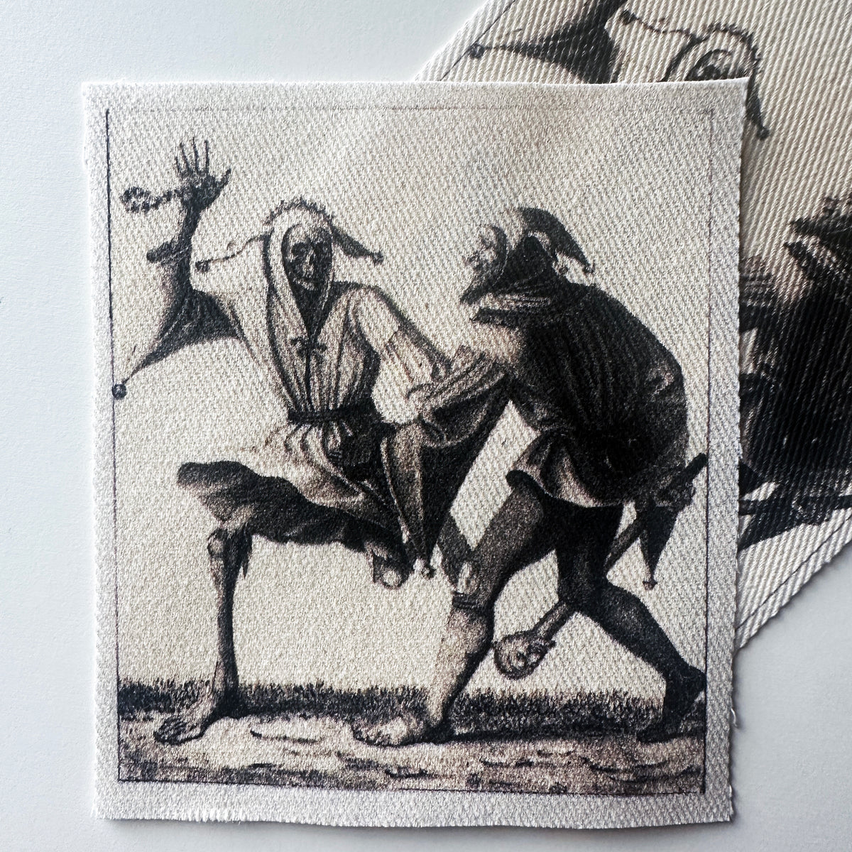 Jester & Death Fabric Sew-On Patch-ESPI LANE