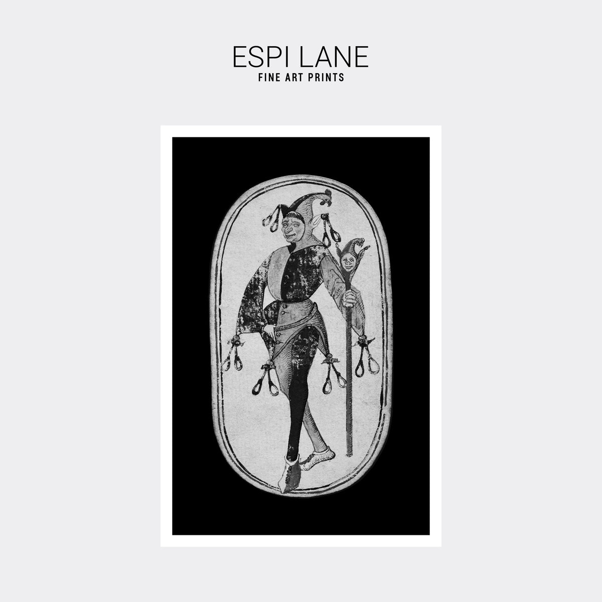 Knave of Nooses Jester Clown Fine Art Print-ESPI LANE