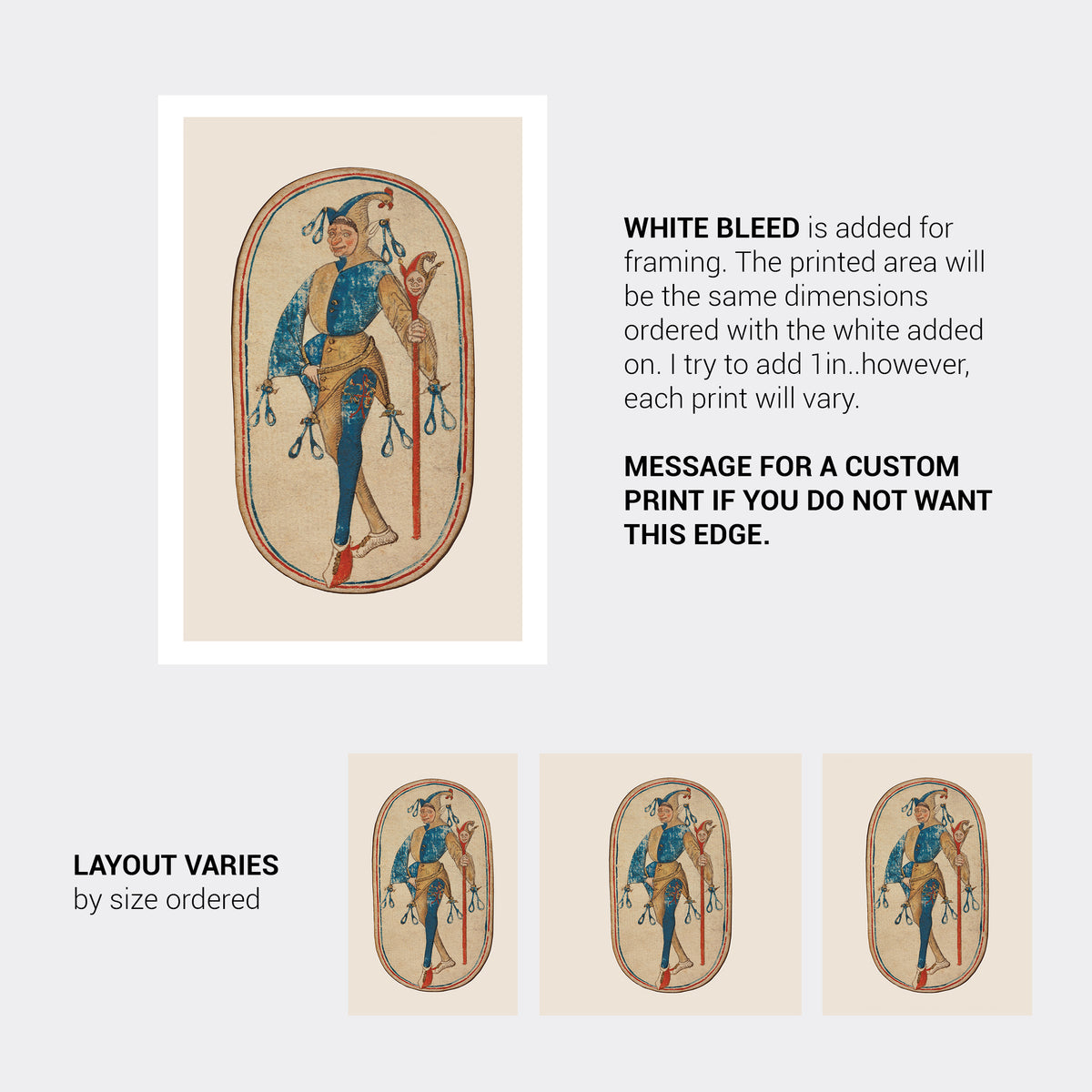 Knave of Nooses Jester Clown Fine Art Print-ESPI LANE