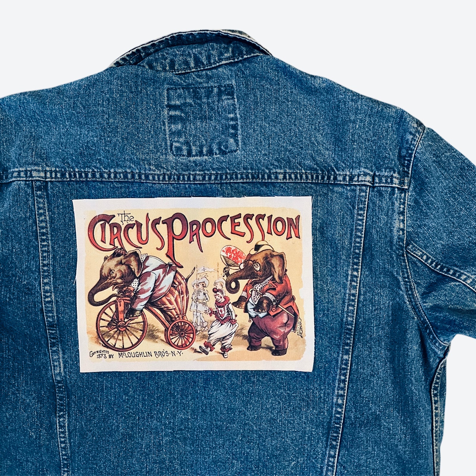 Large Vintage Circus Sew-On Jacket Back Patch-ESPI LANE
