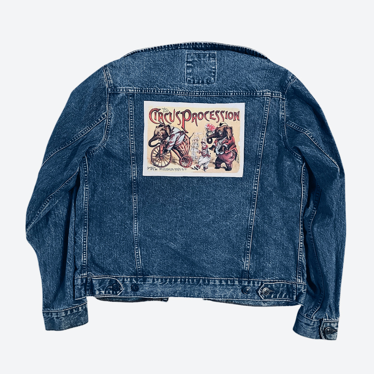 Large Vintage Circus Sew-On Jacket Back Patch-ESPI LANE