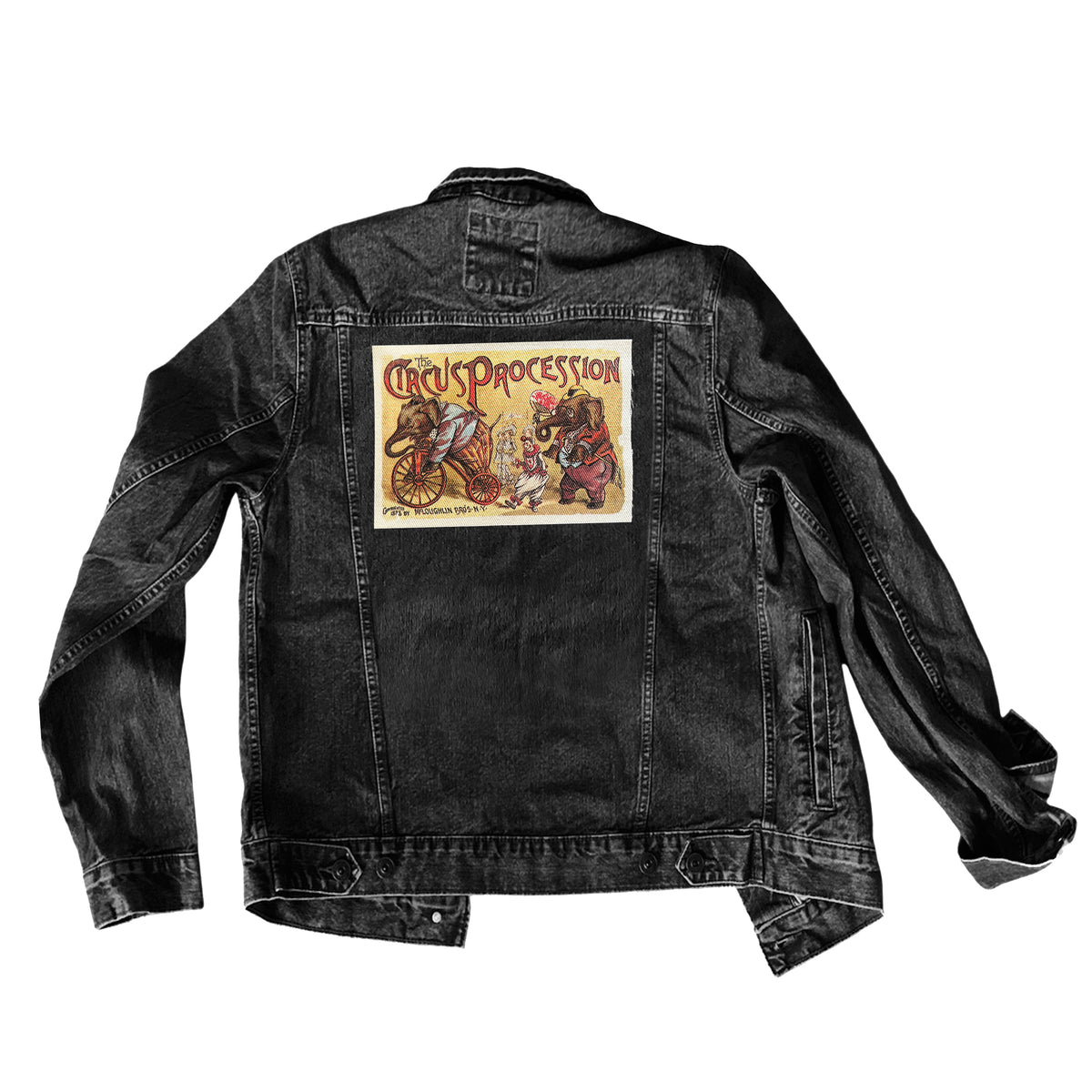 Large Vintage Circus Sew-On Jacket Back Patch-ESPI LANE