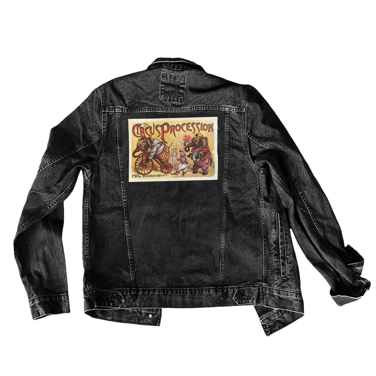 Large Vintage Circus Sew-On Jacket Back Patch-ESPI LANE