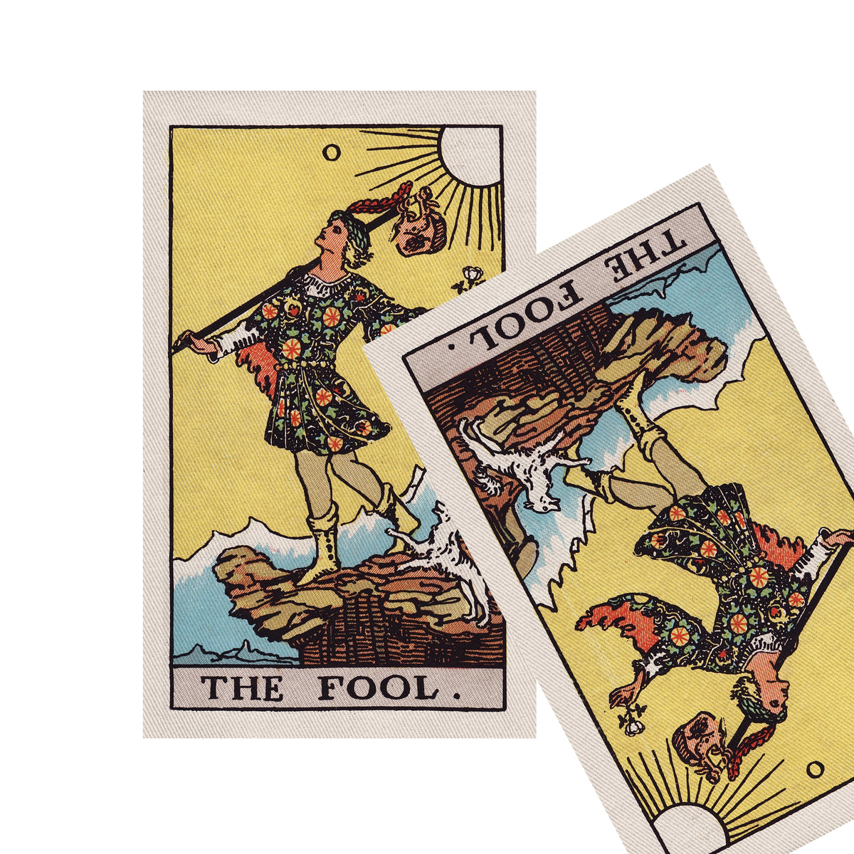 Large Vintage Tarot Fool Sew-On Jacket Back Patch-ESPI LANE