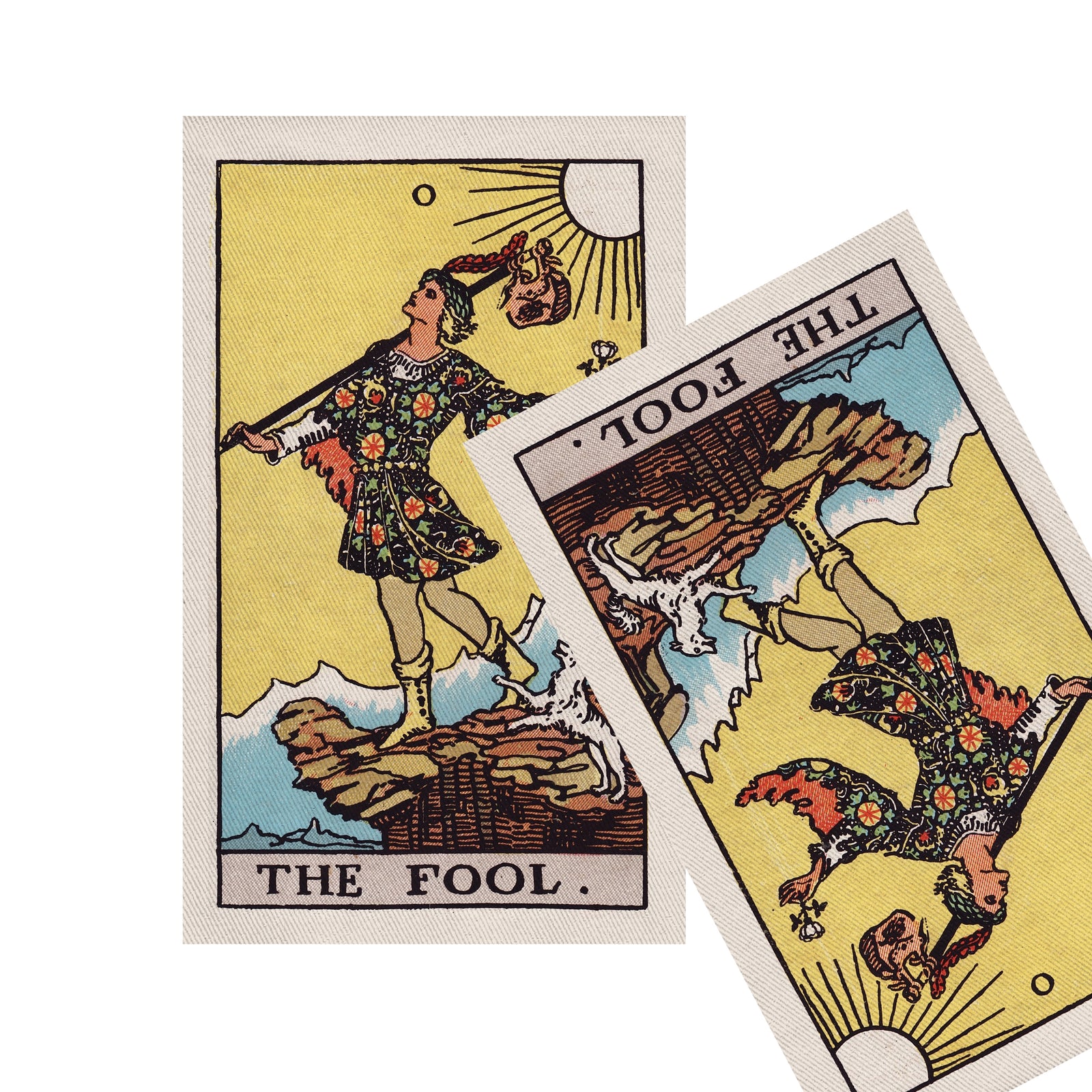 Large Vintage Tarot Fool Sew-On Jacket Back Patch-ESPI LANE