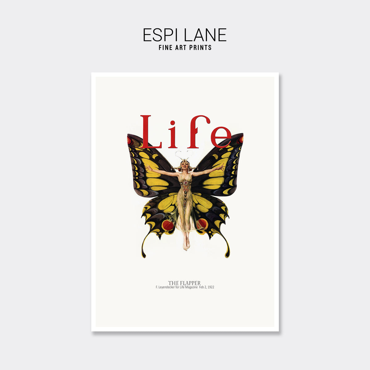 Life Magazine Butterfly Flapper Fine Art Print-ESPI LANE