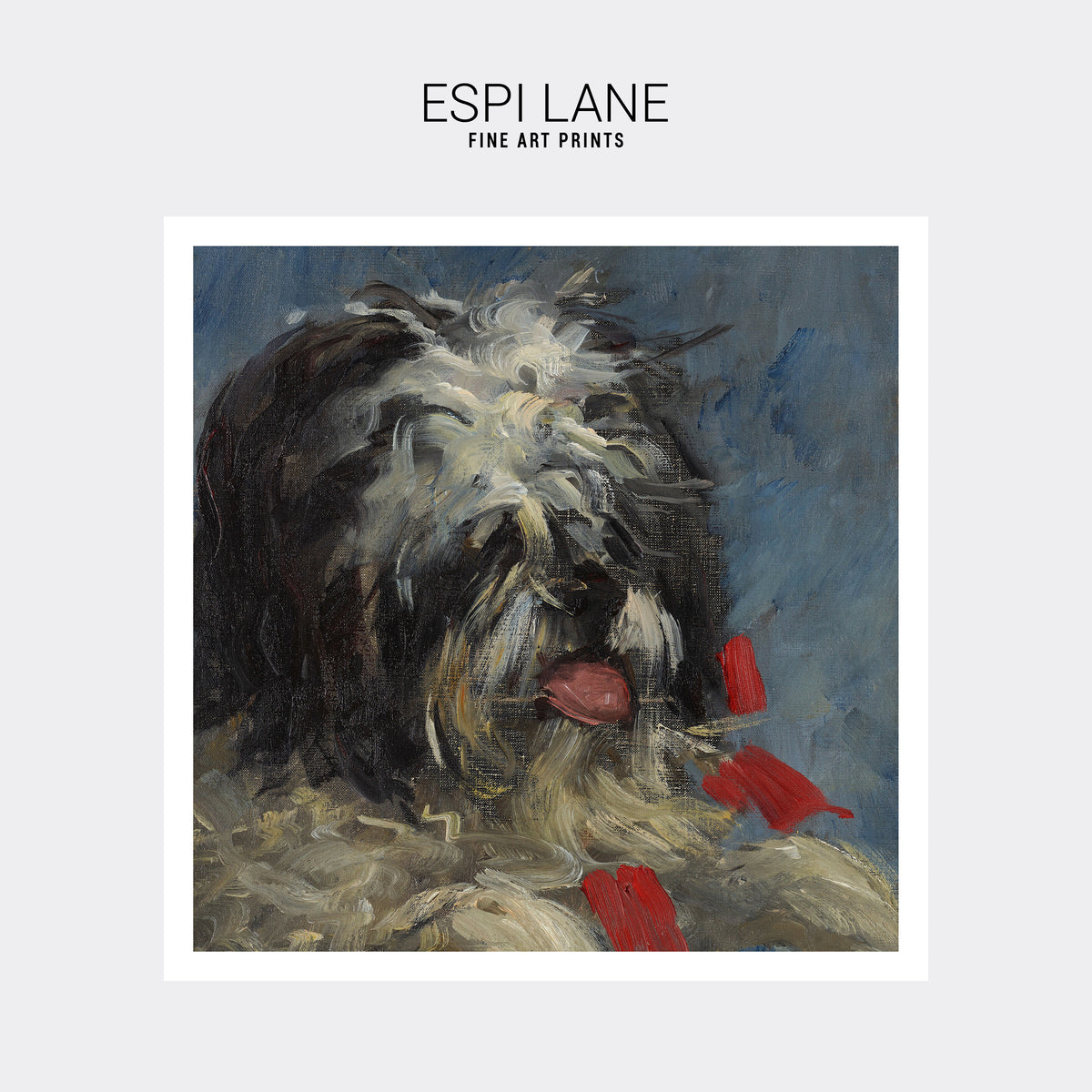 Manet Dog, Donki, Fine Art Print-ESPI LANE