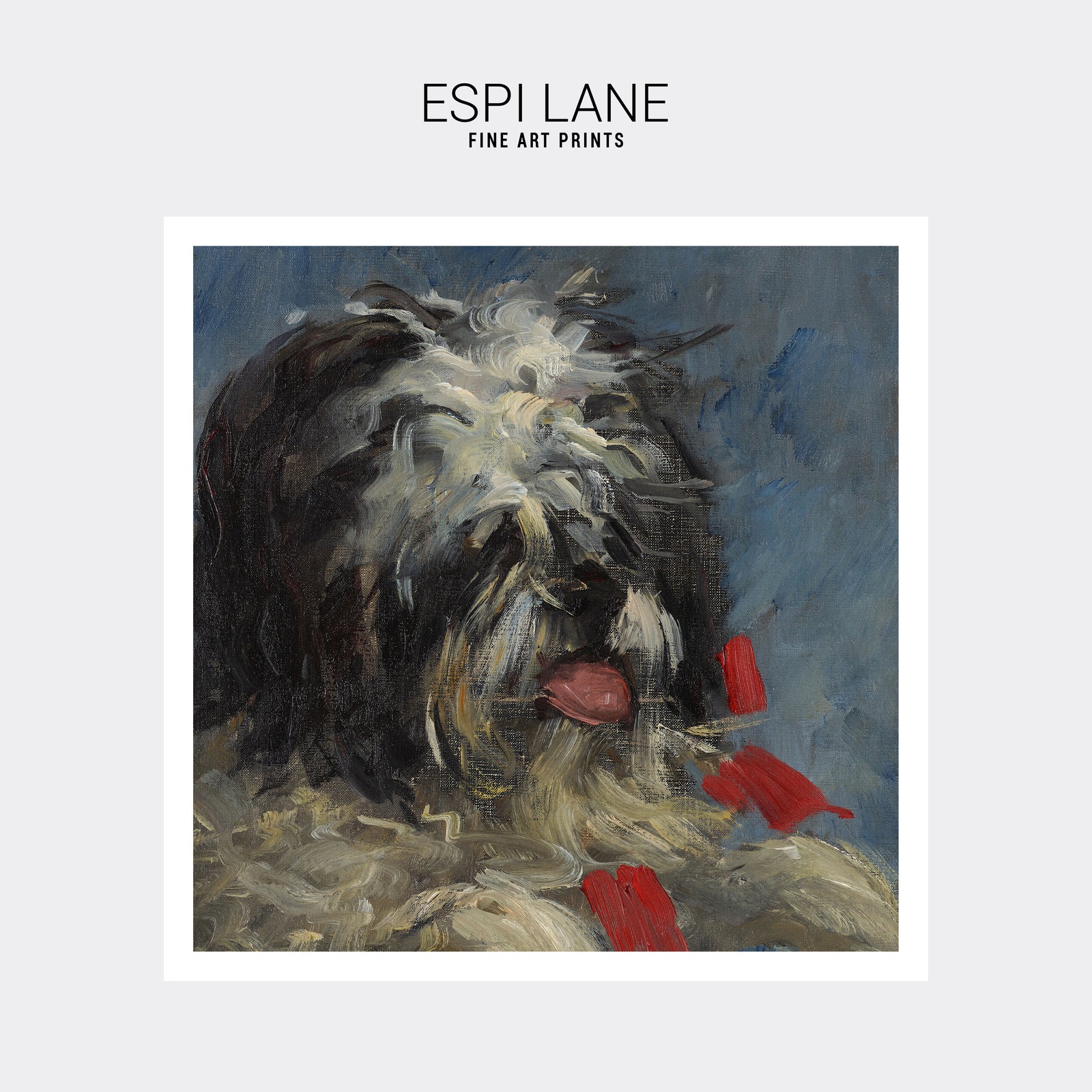 Manet Dog, Donki, Fine Art Print-ESPI LANE