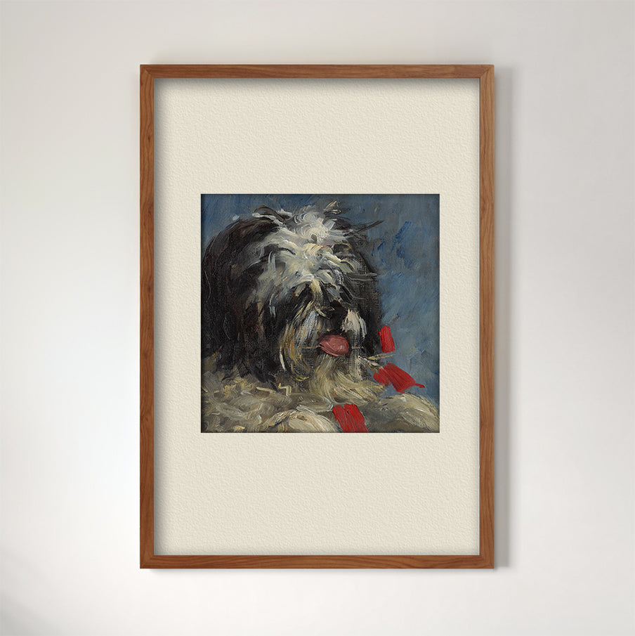 Manet Dog, Donki, Fine Art Print-ESPI LANE