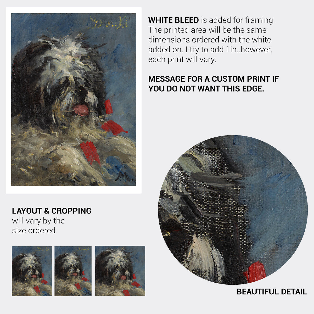 Manet Dog, Donki, Fine Art Print-ESPI LANE
