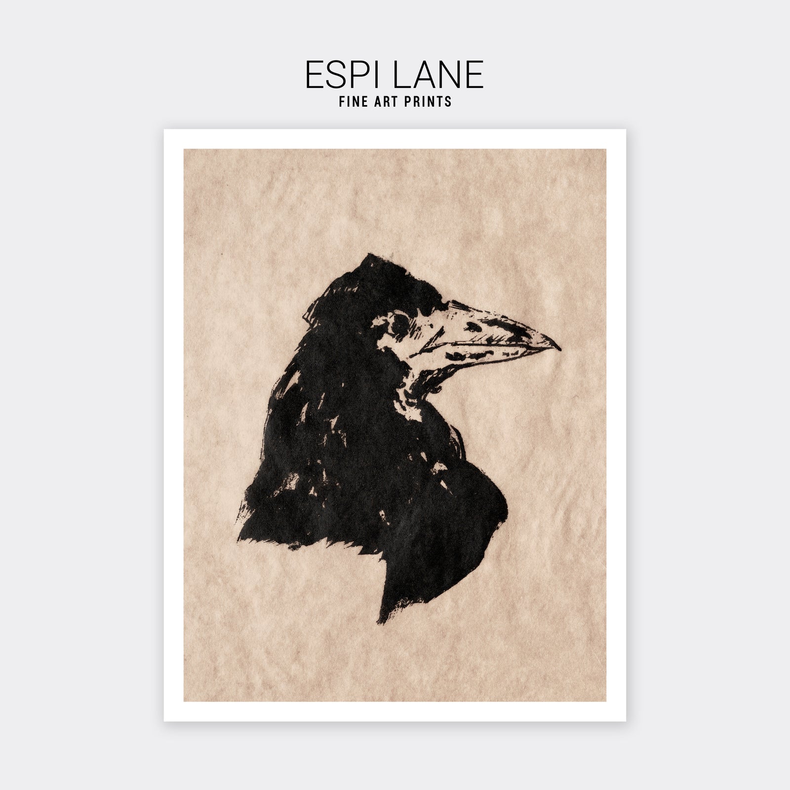 Manet Raven Sketch Fine Art Print-ESPI LANE