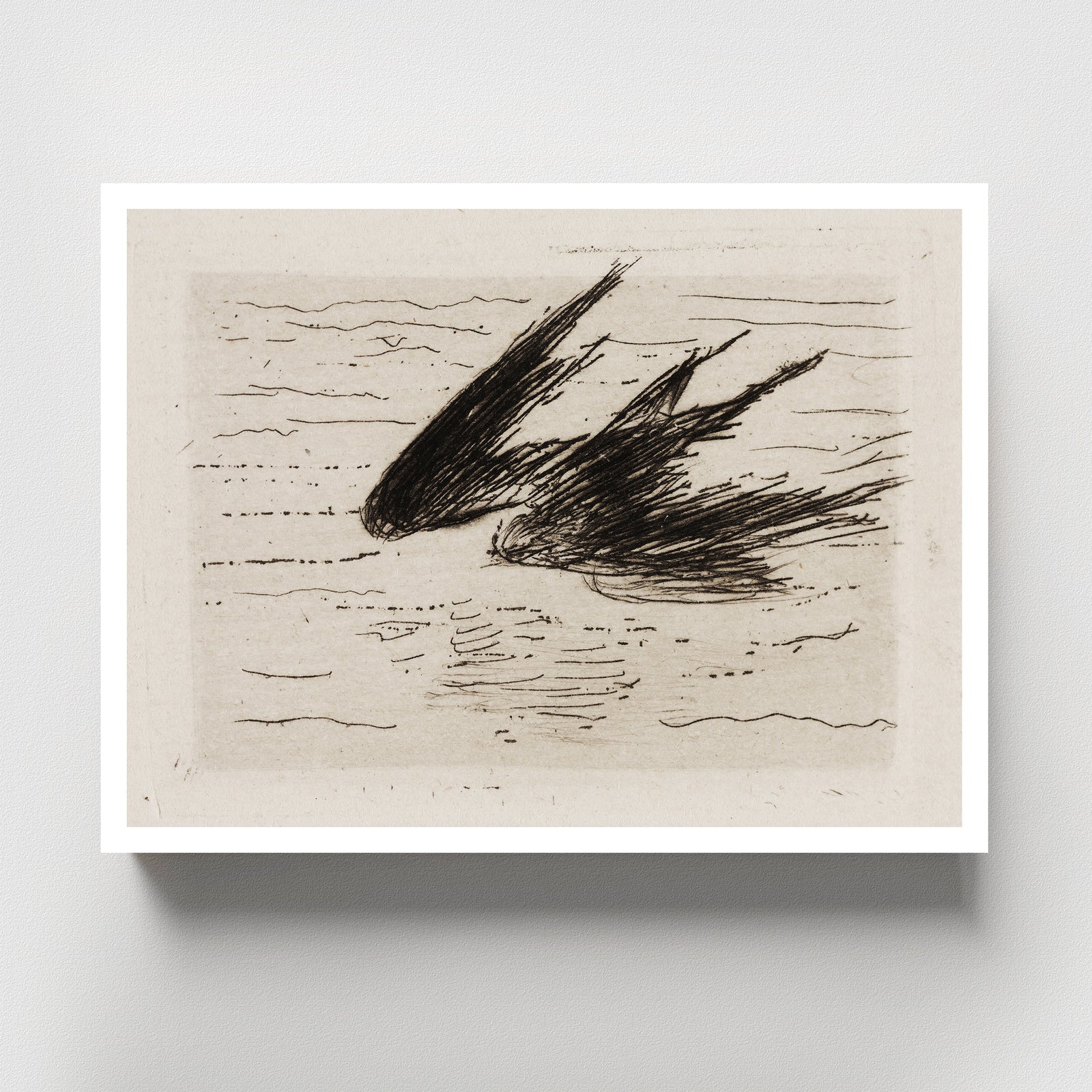 Manet Swallow Sketch Fine Art Print-ESPI LANE