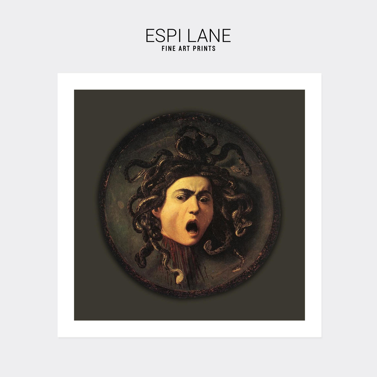 Medusa Fine-Art Historic Print by Carvaggio-ESPI LANE