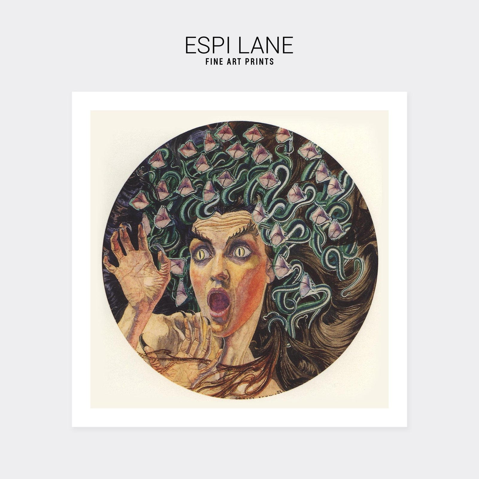 Medusa Gothic Fine-Art Print-ESPI LANE