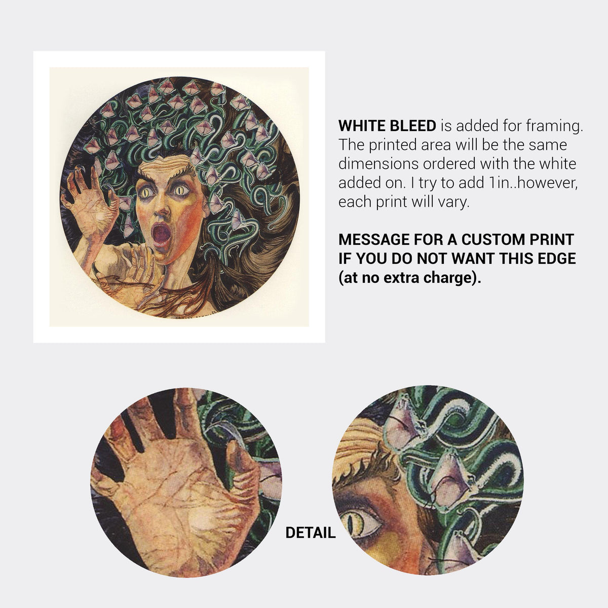 Medusa Gothic Fine-Art Print-ESPI LANE