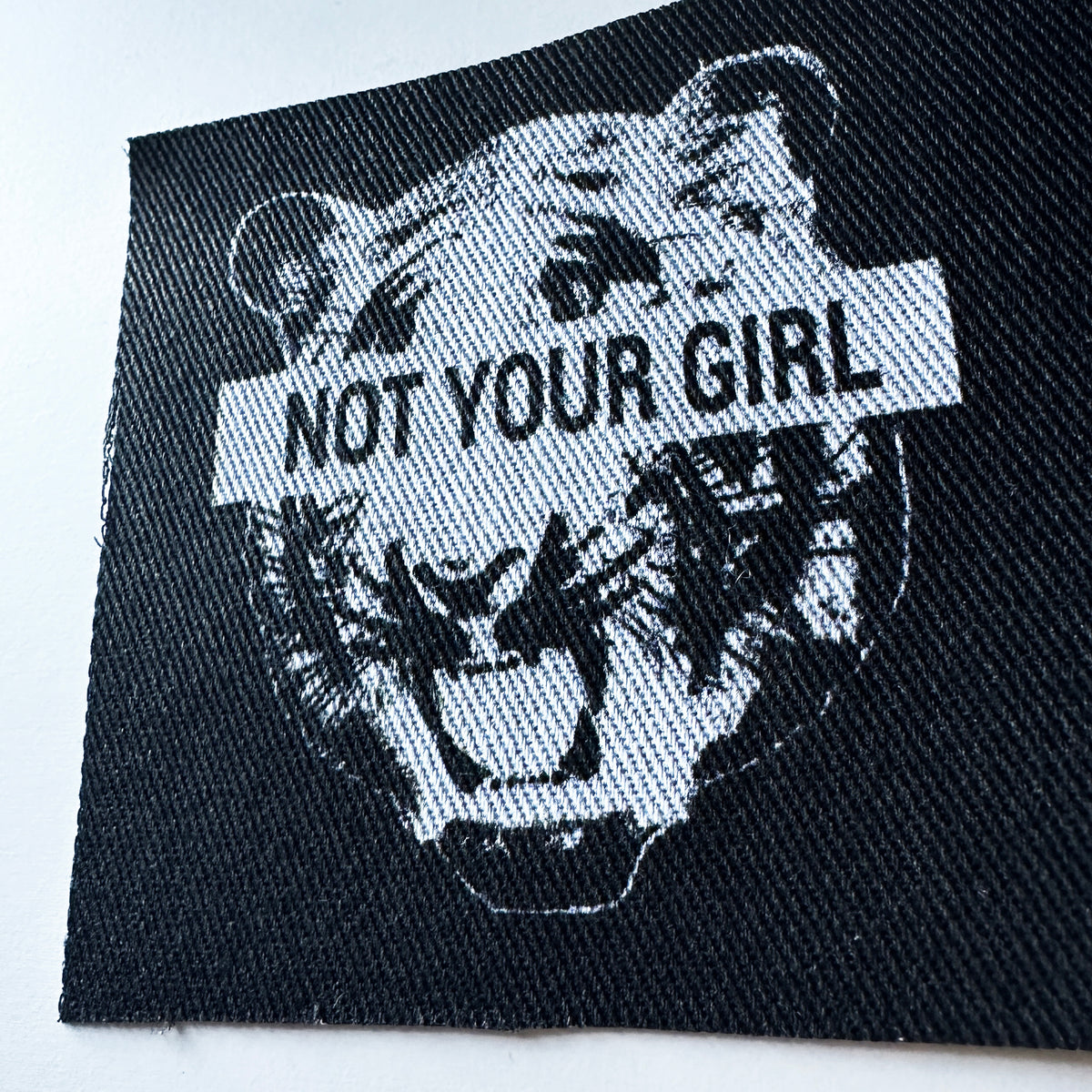 Not Your Girl Sew On Fabric Patch-ESPI LANE